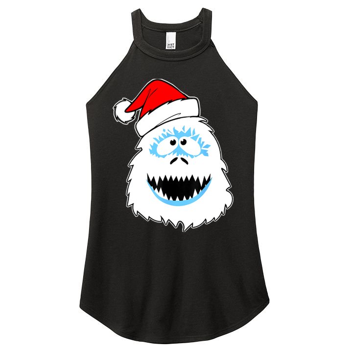 Funny Xmas Abominable Snowman Bigfoot Yeti Retro Christmas Women's Perfect Tri Rocker Tank