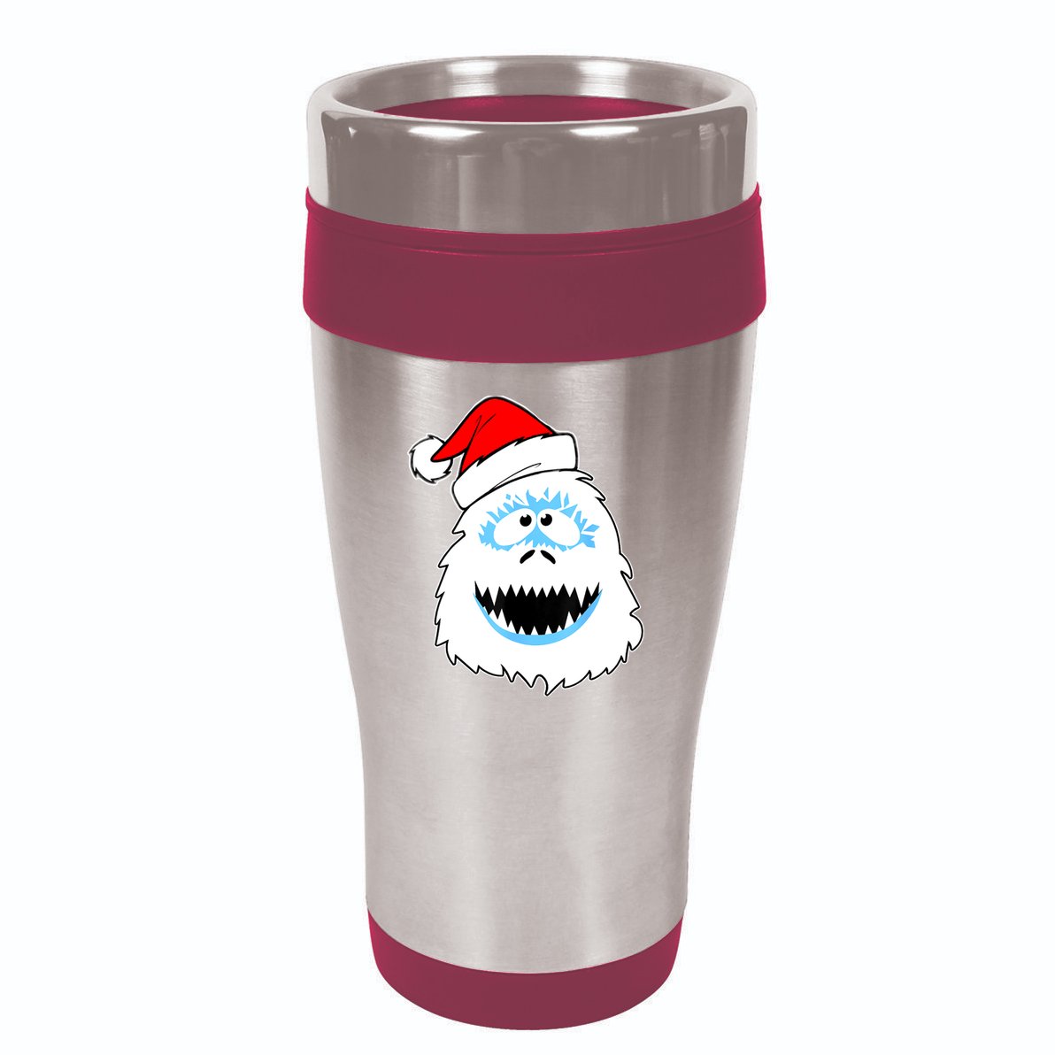 Funny Xmas Abominable Snowman Bigfoot Yeti Retro Christmas 16oz Travel Tumbler