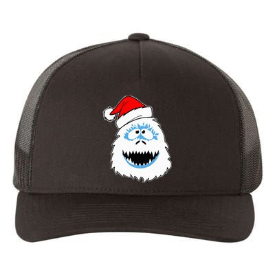 Funny Xmas Abominable Snowman Bigfoot Yeti Retro Christmas Yupoong Adult 5-Panel Trucker Hat