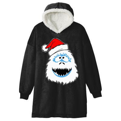 Funny Xmas Abominable Snowman Bigfoot Yeti Retro Christmas Hooded Wearable Blanket