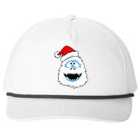 Funny Xmas Abominable Snowman Bigfoot Yeti Retro Christmas Snapback Five-Panel Rope Hat