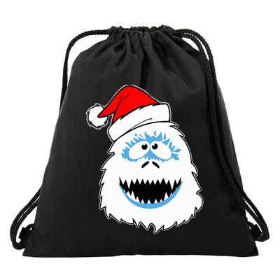 Funny Xmas Abominable Snowman Bigfoot Yeti Retro Christmas Drawstring Bag