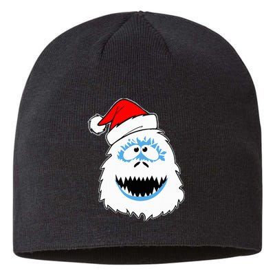 Funny Xmas Abominable Snowman Bigfoot Yeti Retro Christmas Sustainable Beanie