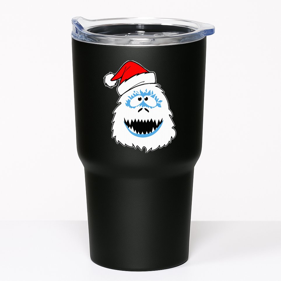 Funny Xmas Abominable Snowman Bigfoot Yeti Retro Christmas Tumbler