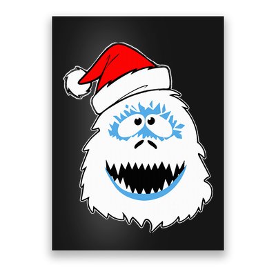 Funny Xmas Abominable Snowman Bigfoot Yeti Retro Christmas Poster