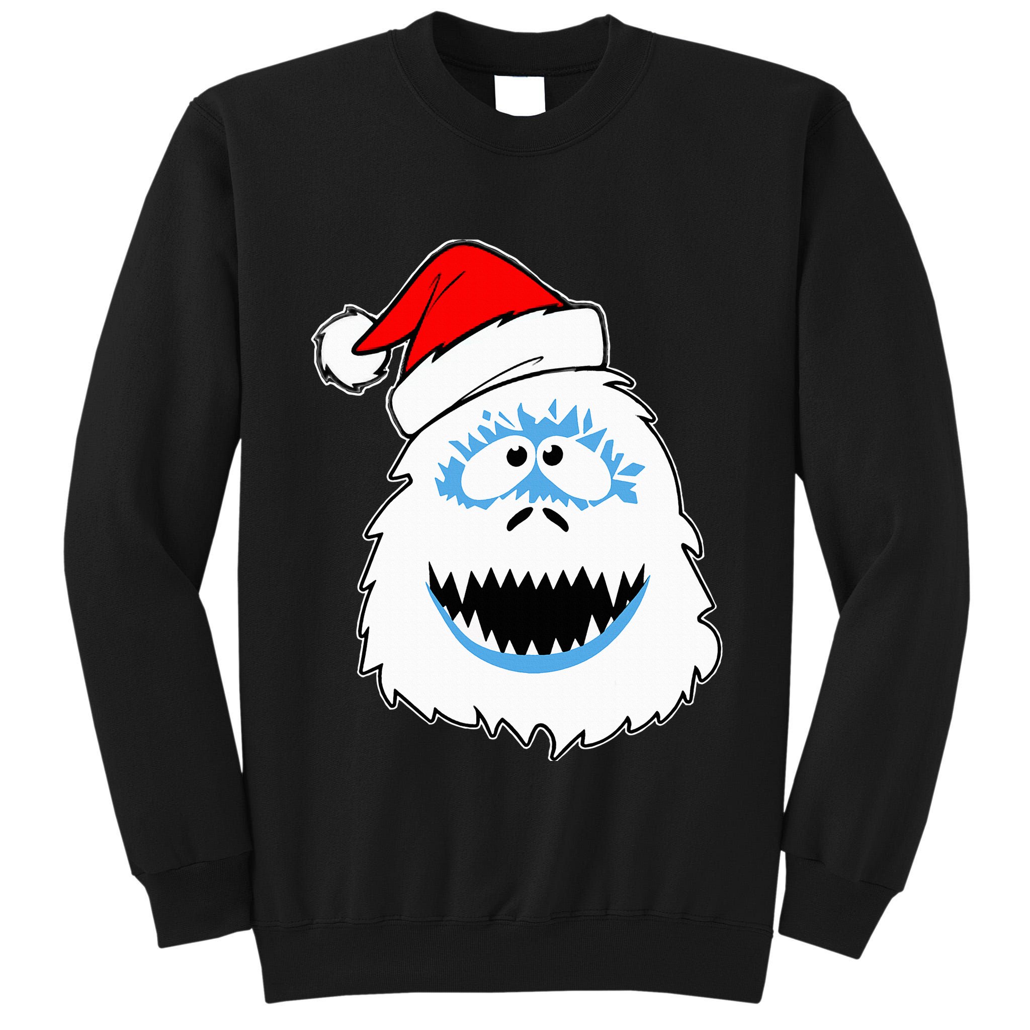 Funny Xmas Abominable Snowman Bigfoot Yeti Retro Christmas Tall Sweatshirt
