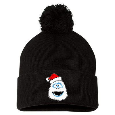 Funny Xmas Abominable Snowman Bigfoot Yeti Retro Christmas Pom Pom 12in Knit Beanie