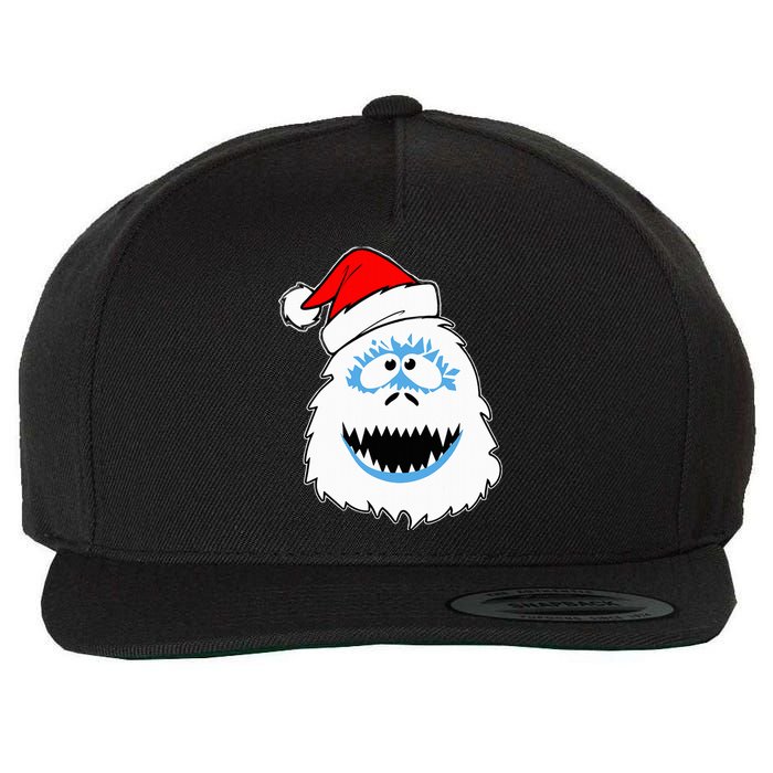 Funny Xmas Abominable Snowman Bigfoot Yeti Retro Christmas Wool Snapback Cap