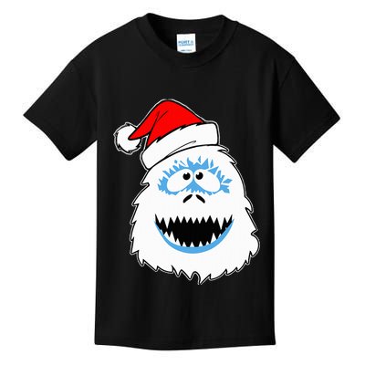 Funny Xmas Abominable Snowman Bigfoot Yeti Retro Christmas Kids T-Shirt
