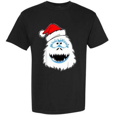 Funny Xmas Abominable Snowman Bigfoot Yeti Retro Christmas Garment-Dyed Heavyweight T-Shirt