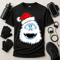 Funny Xmas Abominable Snowman Bigfoot Yeti Retro Christmas Cooling Performance Crew T-Shirt