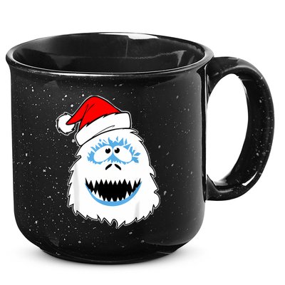 Funny Xmas Abominable Snowman Bigfoot Yeti Retro Christmas 15oz Campfire Ceramic Mug