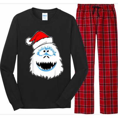 Funny Xmas Abominable Snowman Bigfoot Yeti Retro Christmas Long Sleeve Pajama Set