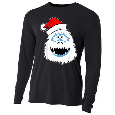 Funny Xmas Abominable Snowman Bigfoot Yeti Retro Christmas Cooling Performance Long Sleeve Crew