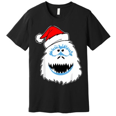 Funny Xmas Abominable Snowman Bigfoot Yeti Retro Christmas Premium T-Shirt