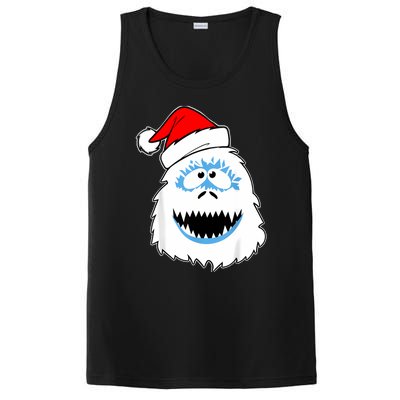 Funny Xmas Abominable Snowman Bigfoot Yeti Retro Christmas PosiCharge Competitor Tank