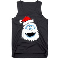 Funny Xmas Abominable Snowman Bigfoot Yeti Retro Christmas Tank Top