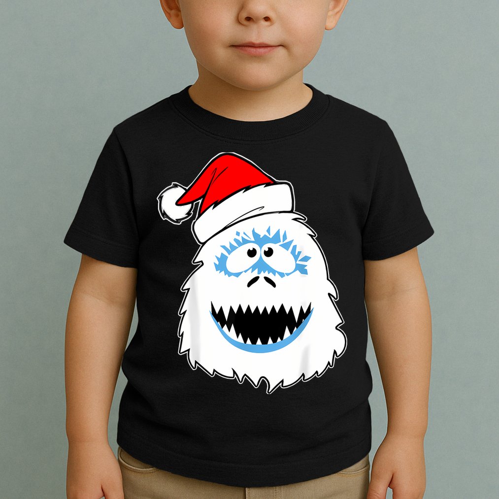 Funny Xmas Abominable Snowman Bigfoot Yeti Retro Christmas Toddler T-Shirt