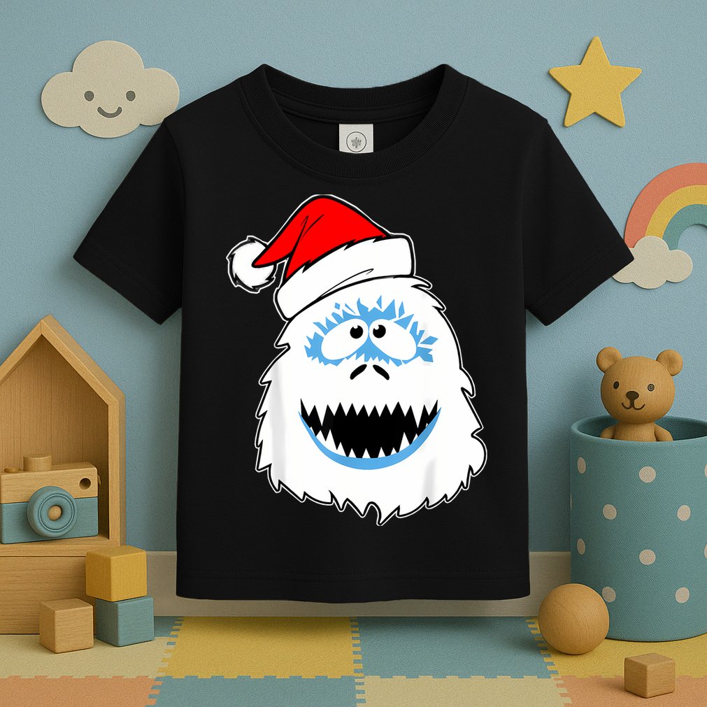Funny Xmas Abominable Snowman Bigfoot Yeti Retro Christmas Toddler T-Shirt