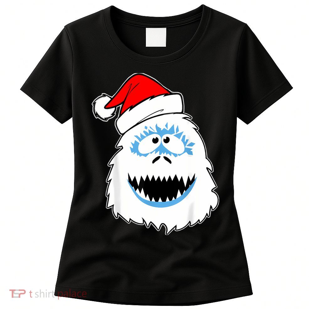 Funny Xmas Abominable Snowman Bigfoot Yeti Retro Christmas Womens T-Shirt