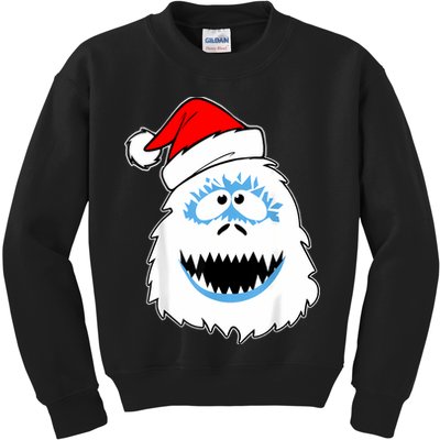 Funny Xmas Abominable Snowman Bigfoot Yeti Retro Christmas Kids Sweatshirt