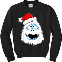 Funny Xmas Abominable Snowman Bigfoot Yeti Retro Christmas Kids Sweatshirt