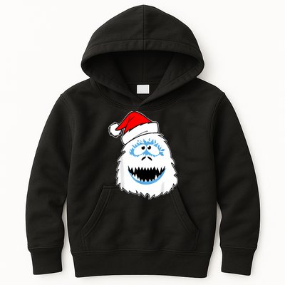 Funny Xmas Abominable Snowman Bigfoot Yeti Retro Christmas Kids Hoodie