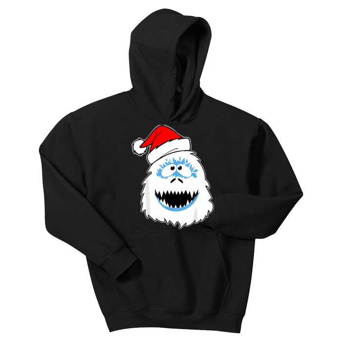 Funny Xmas Abominable Snowman Bigfoot Yeti Retro Christmas Kids Hoodie