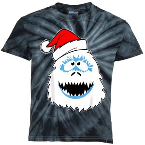 Funny Xmas Abominable Snowman Bigfoot Yeti Retro Christmas Kids Tie-Dye T-Shirt