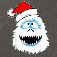 Funny Xmas Abominable Snowman Bigfoot Yeti Retro Christmas Cotton Canvas Backpack