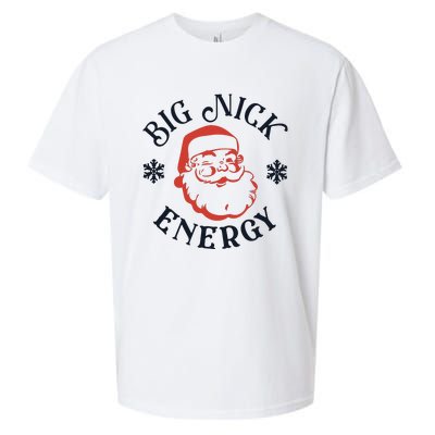 Funny Xmas Big Nick Energy Christmas Santa Claus Sueded Cloud Jersey T-Shirt