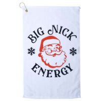 Funny Xmas Big Nick Energy Christmas Santa Claus Platinum Collection Golf Towel