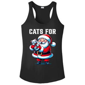 Funny Xmas Cats For Everybody Christmas Cat Santa Gift Ladies PosiCharge Competitor Racerback Tank