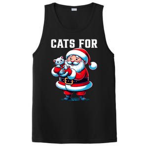 Funny Xmas Cats For Everybody Christmas Cat Santa Gift PosiCharge Competitor Tank