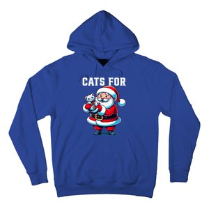 Funny Xmas Cats For Everybody Christmas Cat Santa Gift Hoodie