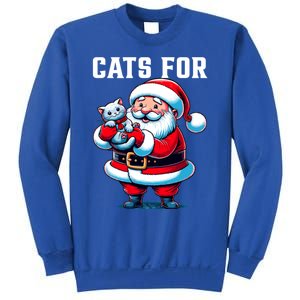 Funny Xmas Cats For Everybody Christmas Cat Santa Gift Sweatshirt