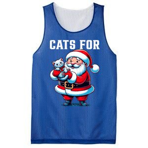 Funny Xmas Cats For Everybody Christmas Cat Santa Gift Mesh Reversible Basketball Jersey Tank