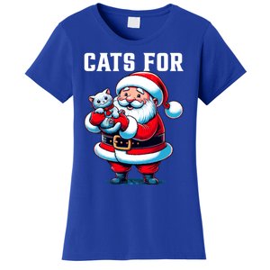 Funny Xmas Cats For Everybody Christmas Cat Santa Gift Women's T-Shirt