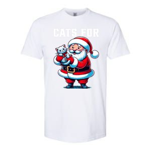 Funny Xmas Cats For Everybody Christmas Cat Santa Gift Softstyle CVC T-Shirt