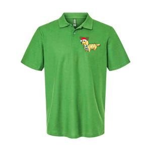 Funny Xmas Cream Dachshund Reindeer Santa Dog Merry Christmas Gift Softstyle Adult Sport Polo