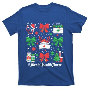 Funny Xmas Coquette Bow Tal Health Nurse Christmas Gift T-Shirt