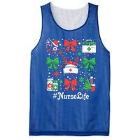 Funny Xmas Coquette Bow Santa Funny Nurse Christmas Gift Mesh Reversible Basketball Jersey Tank