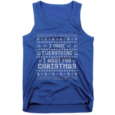 Funny Xmas Couples I Have Everything I Want For Christmas  Tank Top