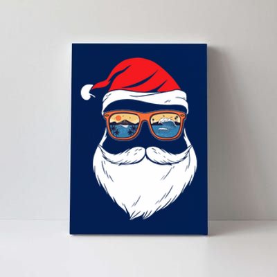 Funny XMAS Christmas in July Summer Santa Canvas