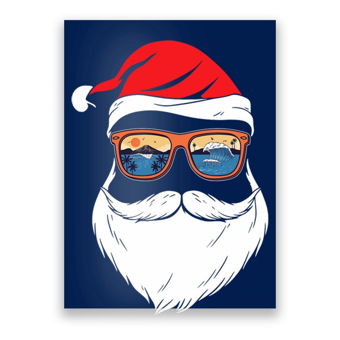 Funny XMAS Christmas in July Summer Santa Poster