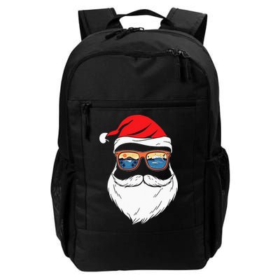 Funny XMAS Christmas in July Summer Santa Backpack
