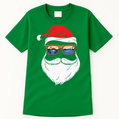 Funny XMAS Christmas in July Summer Santa Tall T-Shirt