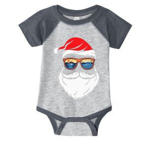 Funny XMAS Christmas in July Summer Santa Infant Baby Jersey Bodysuit