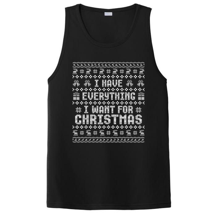 Funny Xmas Couples I Have Everything I Want For Christmas PosiCharge Competitor Tank