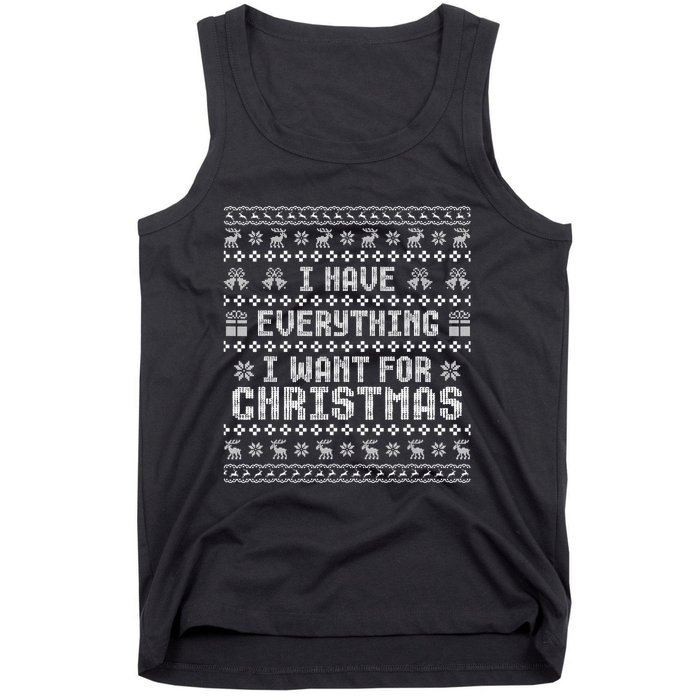 Funny Xmas Couples I Have Everything I Want For Christmas Tank Top